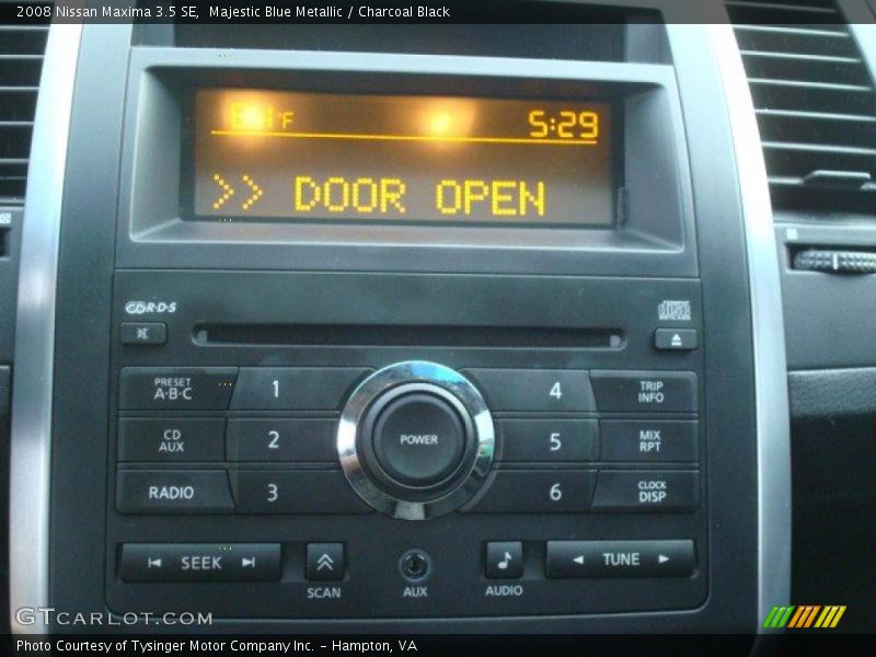 Majestic Blue Metallic / Charcoal Black 2008 Nissan Maxima 3.5 SE