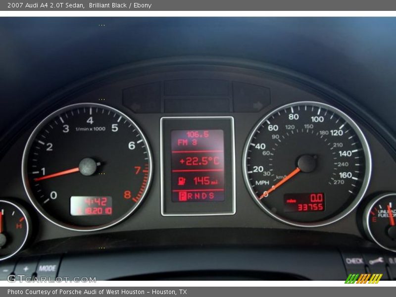 Brilliant Black / Ebony 2007 Audi A4 2.0T Sedan