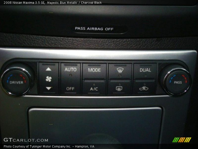 Majestic Blue Metallic / Charcoal Black 2008 Nissan Maxima 3.5 SE