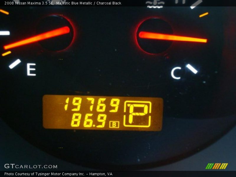 Majestic Blue Metallic / Charcoal Black 2008 Nissan Maxima 3.5 SE