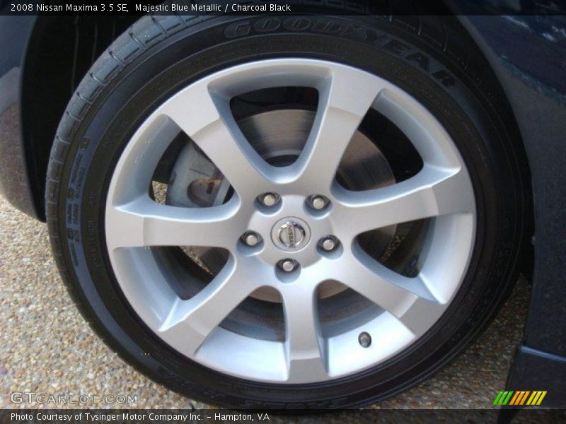 Majestic Blue Metallic / Charcoal Black 2008 Nissan Maxima 3.5 SE