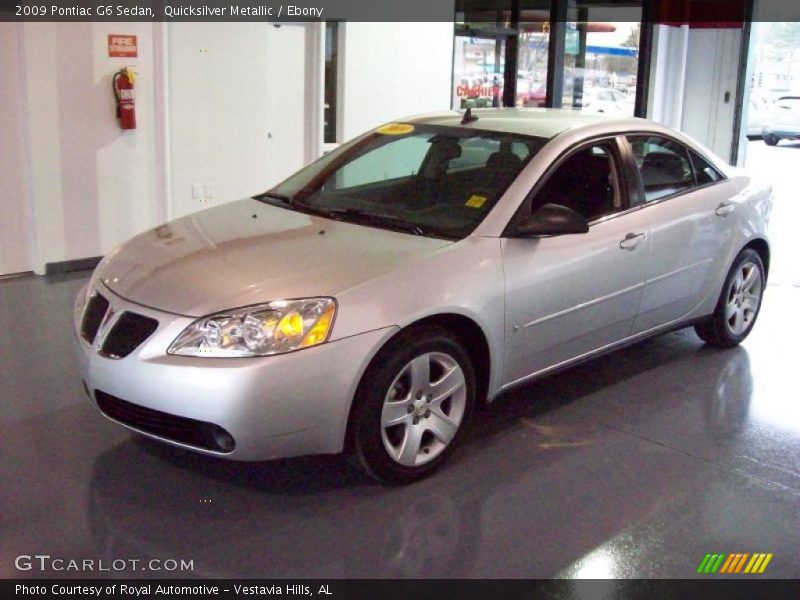 Quicksilver Metallic / Ebony 2009 Pontiac G6 Sedan