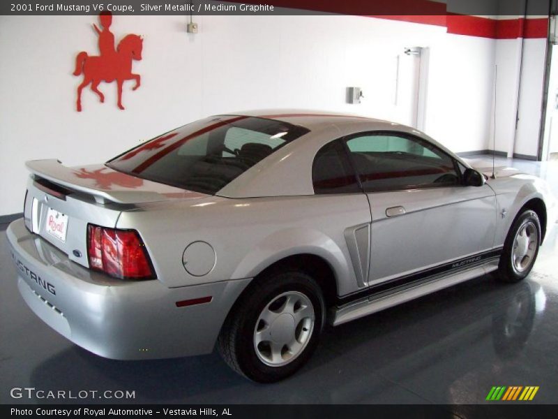 Silver Metallic / Medium Graphite 2001 Ford Mustang V6 Coupe