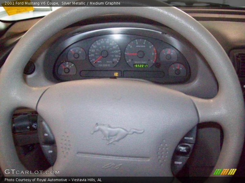 Silver Metallic / Medium Graphite 2001 Ford Mustang V6 Coupe