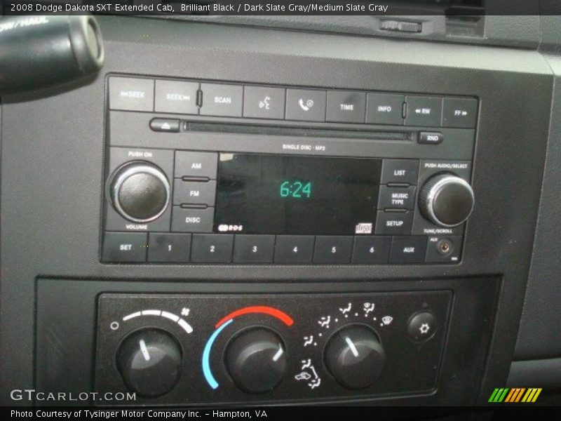 Brilliant Black / Dark Slate Gray/Medium Slate Gray 2008 Dodge Dakota SXT Extended Cab
