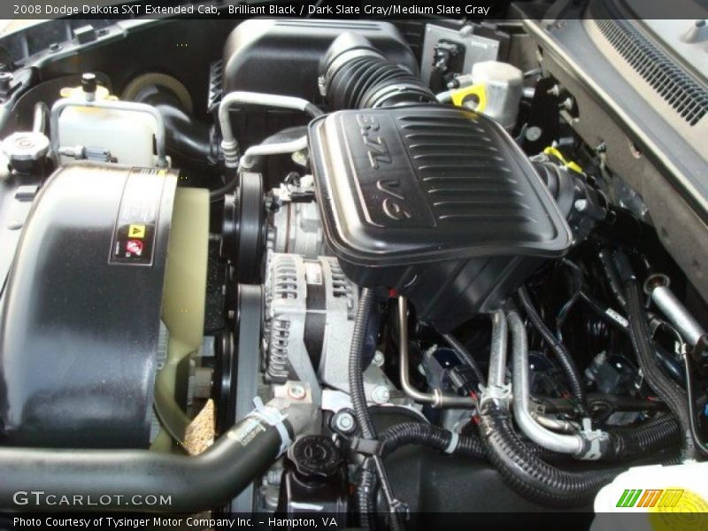 Brilliant Black / Dark Slate Gray/Medium Slate Gray 2008 Dodge Dakota SXT Extended Cab