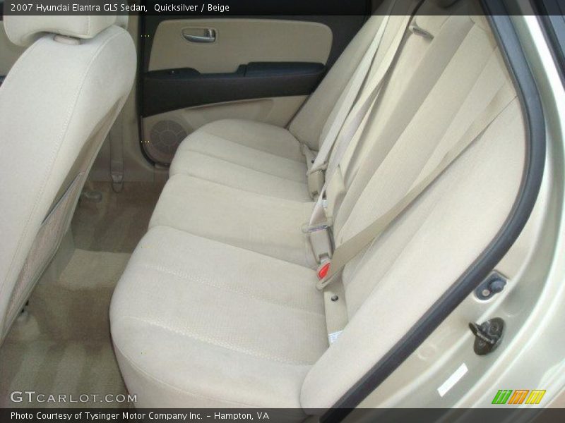 Quicksilver / Beige 2007 Hyundai Elantra GLS Sedan