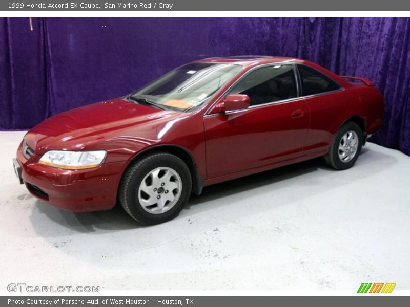 San Marino Red / Gray 1999 Honda Accord EX Coupe