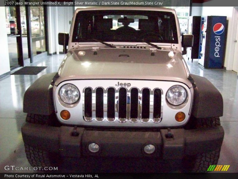 Bright Silver Metallic / Dark Slate Gray/Medium Slate Gray 2007 Jeep Wrangler Unlimited X
