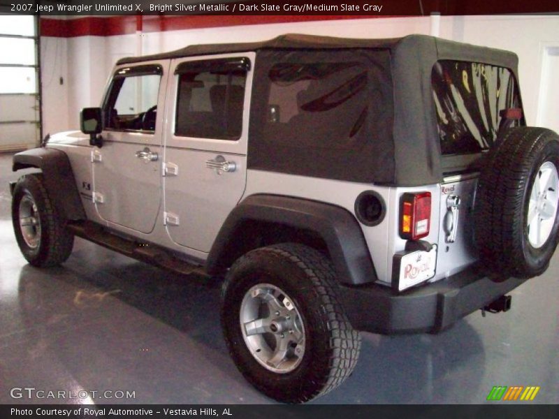 Bright Silver Metallic / Dark Slate Gray/Medium Slate Gray 2007 Jeep Wrangler Unlimited X