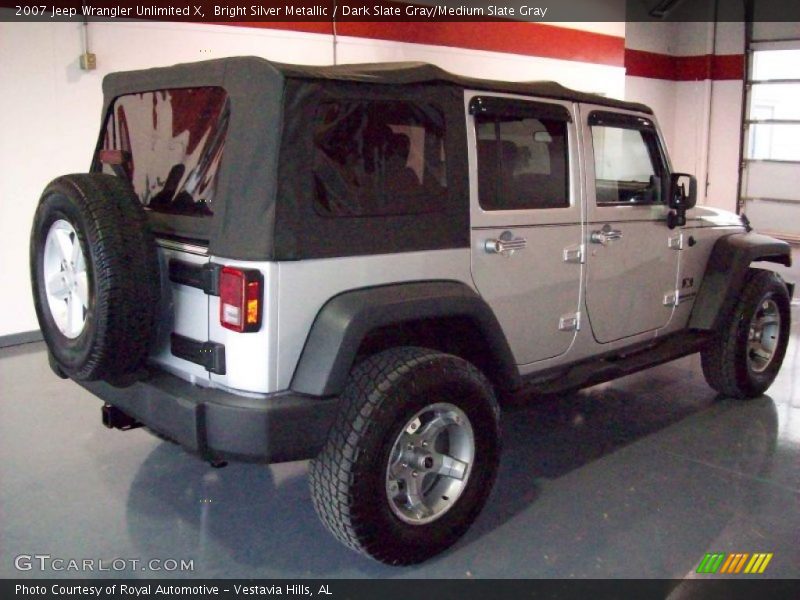 Bright Silver Metallic / Dark Slate Gray/Medium Slate Gray 2007 Jeep Wrangler Unlimited X