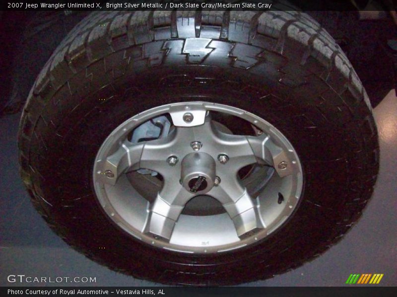 Bright Silver Metallic / Dark Slate Gray/Medium Slate Gray 2007 Jeep Wrangler Unlimited X