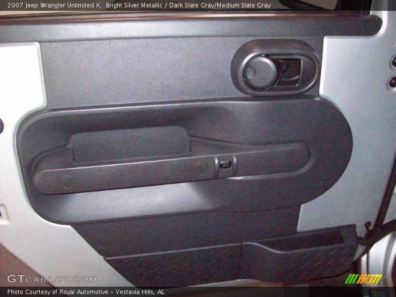 Bright Silver Metallic / Dark Slate Gray/Medium Slate Gray 2007 Jeep Wrangler Unlimited X