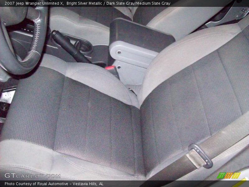 Bright Silver Metallic / Dark Slate Gray/Medium Slate Gray 2007 Jeep Wrangler Unlimited X