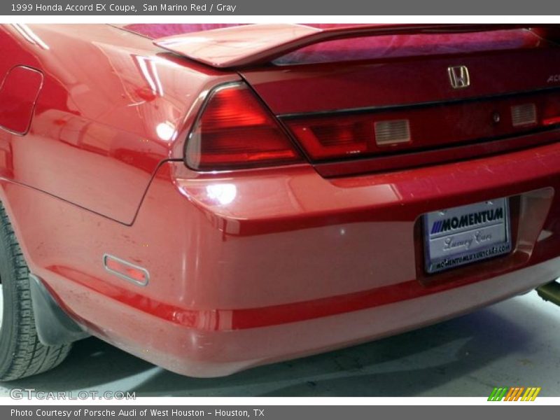 San Marino Red / Gray 1999 Honda Accord EX Coupe