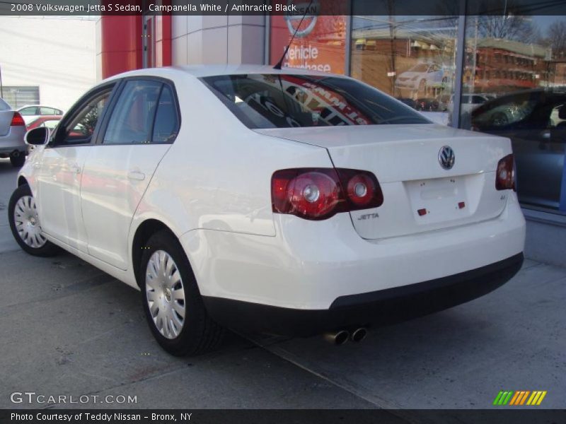 Campanella White / Anthracite Black 2008 Volkswagen Jetta S Sedan