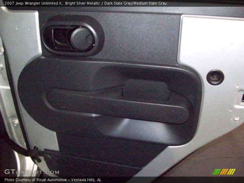 Bright Silver Metallic / Dark Slate Gray/Medium Slate Gray 2007 Jeep Wrangler Unlimited X