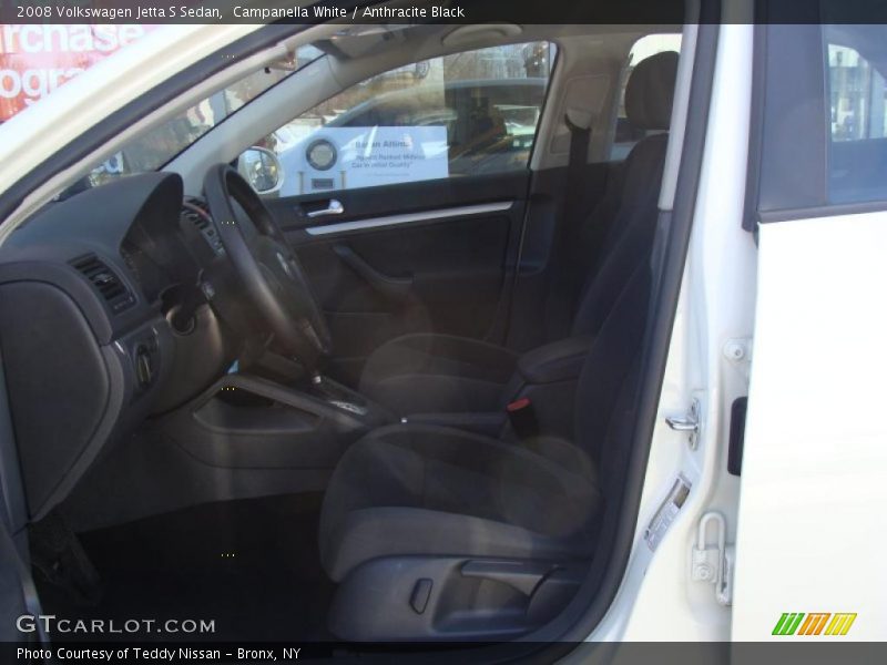 Campanella White / Anthracite Black 2008 Volkswagen Jetta S Sedan