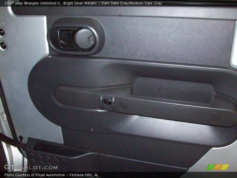Bright Silver Metallic / Dark Slate Gray/Medium Slate Gray 2007 Jeep Wrangler Unlimited X