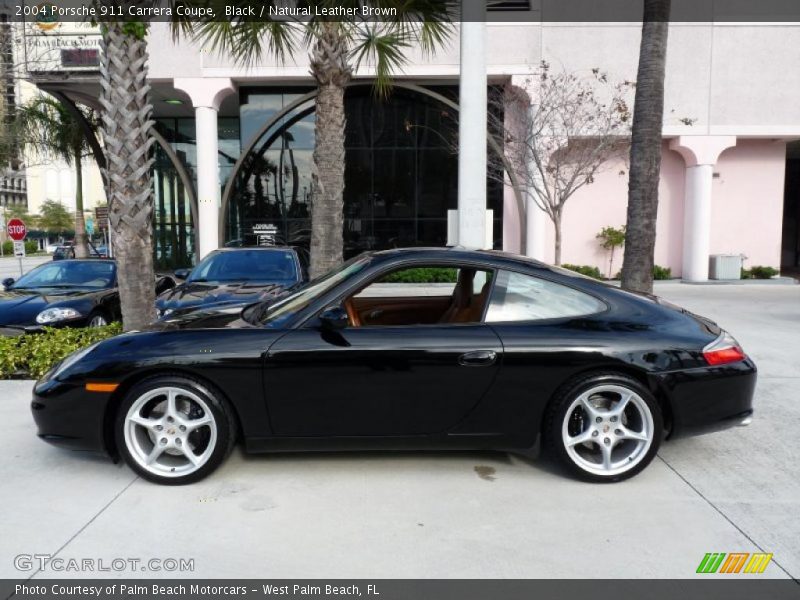 Black / Natural Leather Brown 2004 Porsche 911 Carrera Coupe