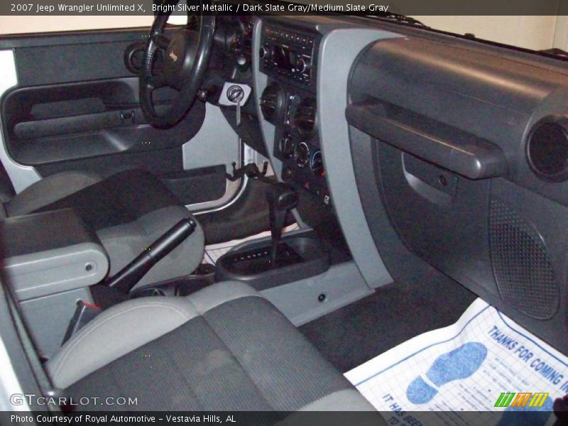Bright Silver Metallic / Dark Slate Gray/Medium Slate Gray 2007 Jeep Wrangler Unlimited X