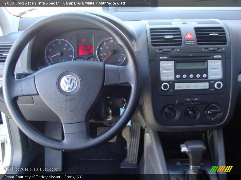 Campanella White / Anthracite Black 2008 Volkswagen Jetta S Sedan