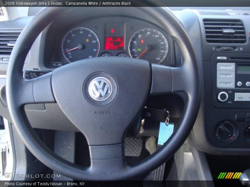 Campanella White / Anthracite Black 2008 Volkswagen Jetta S Sedan