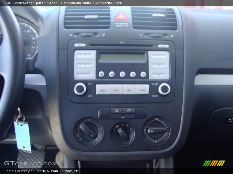 Campanella White / Anthracite Black 2008 Volkswagen Jetta S Sedan