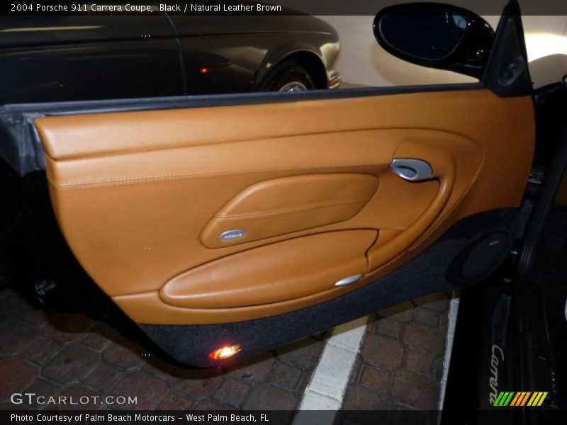Black / Natural Leather Brown 2004 Porsche 911 Carrera Coupe