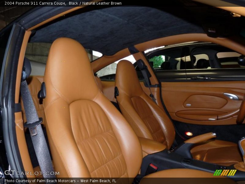 Black / Natural Leather Brown 2004 Porsche 911 Carrera Coupe