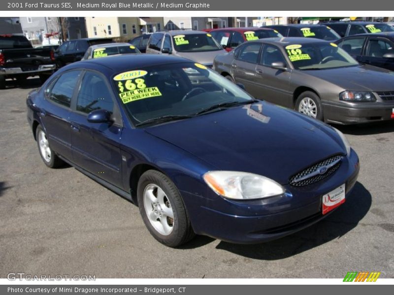 Medium Royal Blue Metallic / Medium Graphite 2001 Ford Taurus SES