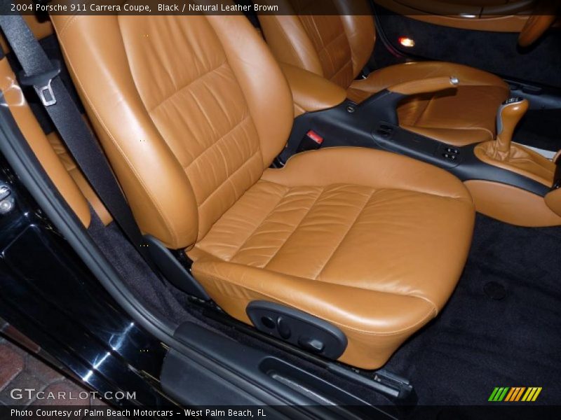Black / Natural Leather Brown 2004 Porsche 911 Carrera Coupe