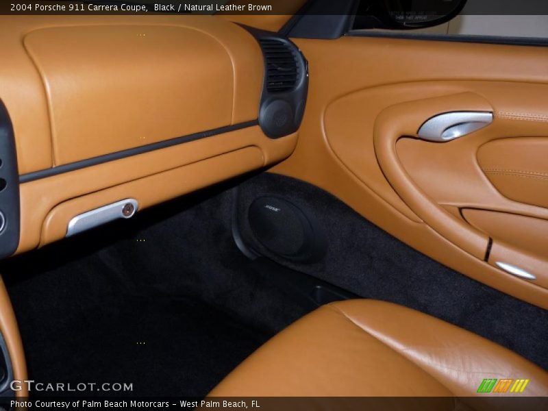 Black / Natural Leather Brown 2004 Porsche 911 Carrera Coupe