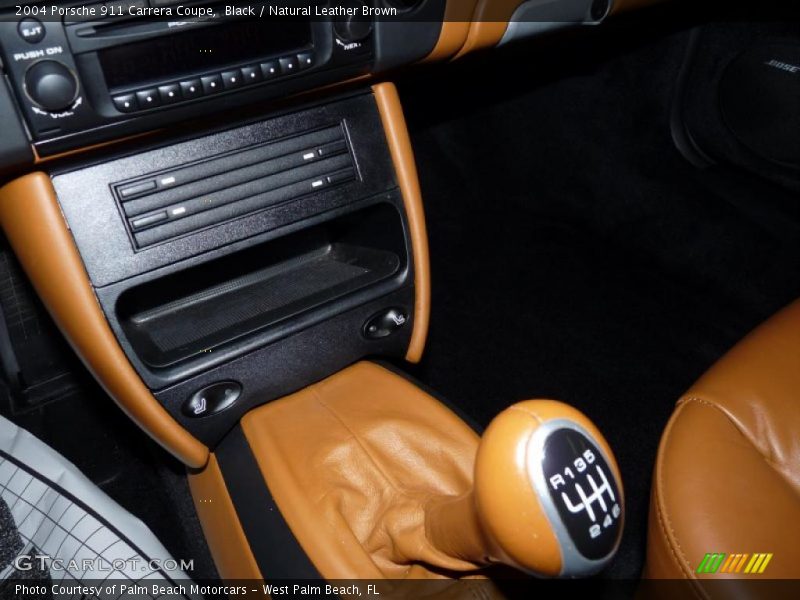 Black / Natural Leather Brown 2004 Porsche 911 Carrera Coupe