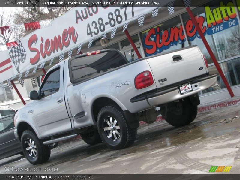 Silver Metallic / Medium Graphite Grey 2003 Ford F150 XLT Regular Cab Flareside 4x4