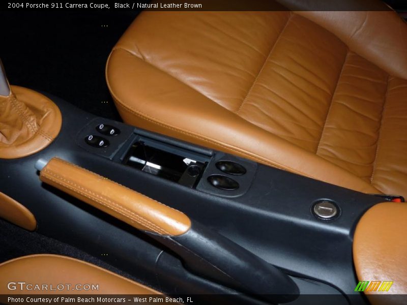 Black / Natural Leather Brown 2004 Porsche 911 Carrera Coupe