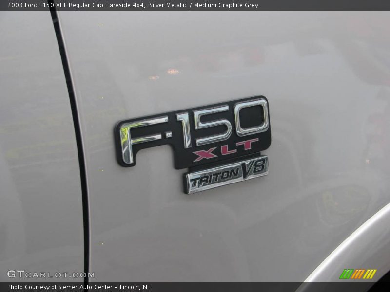 Silver Metallic / Medium Graphite Grey 2003 Ford F150 XLT Regular Cab Flareside 4x4