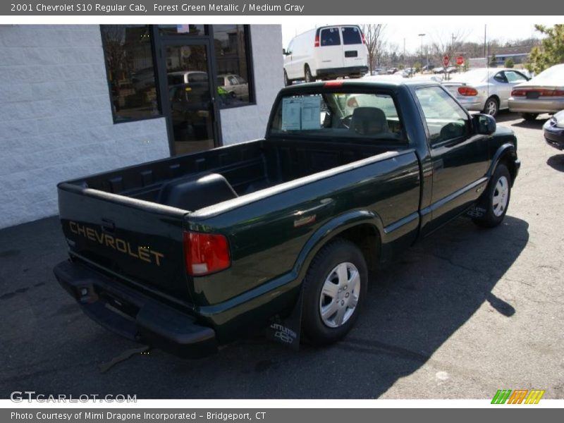 Forest Green Metallic / Medium Gray 2001 Chevrolet S10 Regular Cab