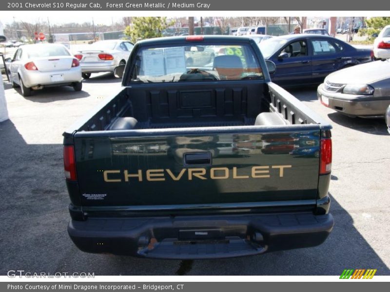 Forest Green Metallic / Medium Gray 2001 Chevrolet S10 Regular Cab