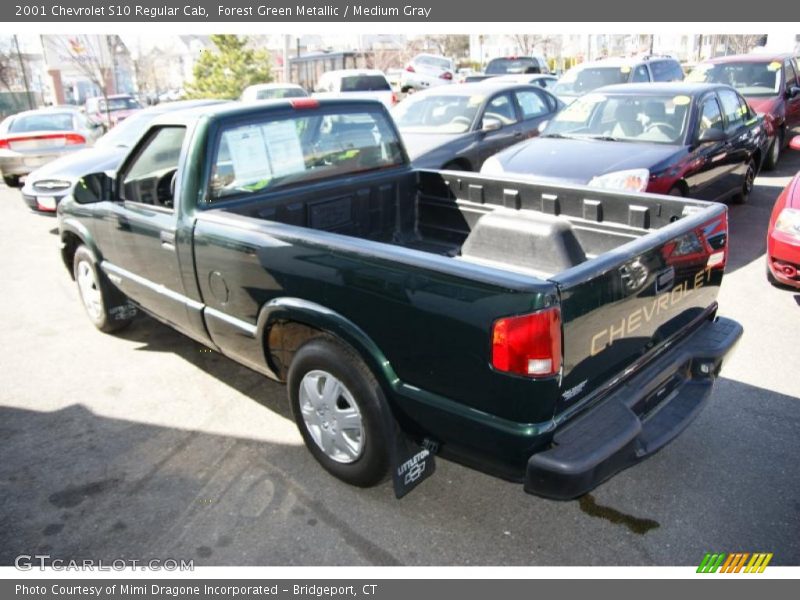 Forest Green Metallic / Medium Gray 2001 Chevrolet S10 Regular Cab