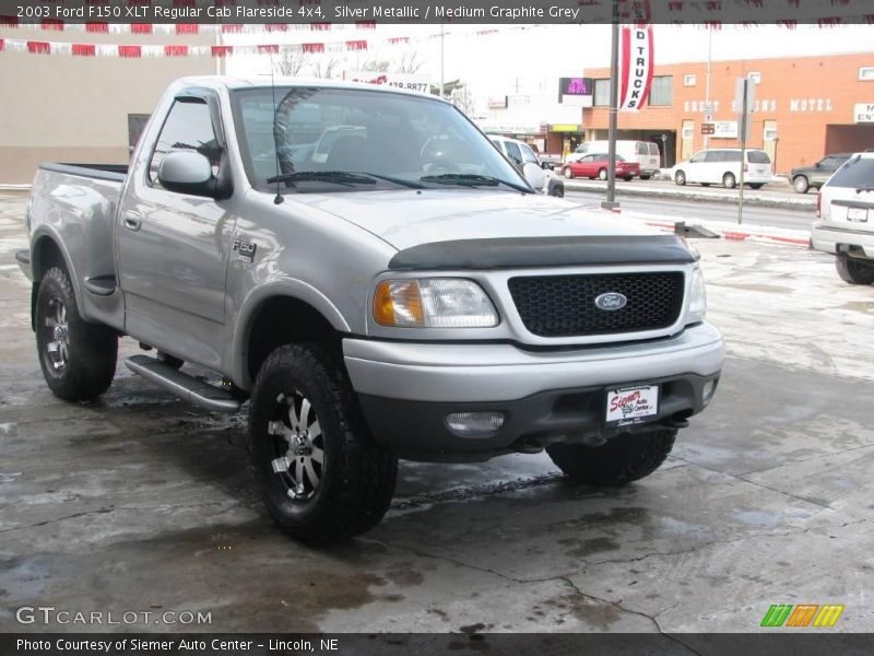 Silver Metallic / Medium Graphite Grey 2003 Ford F150 XLT Regular Cab Flareside 4x4