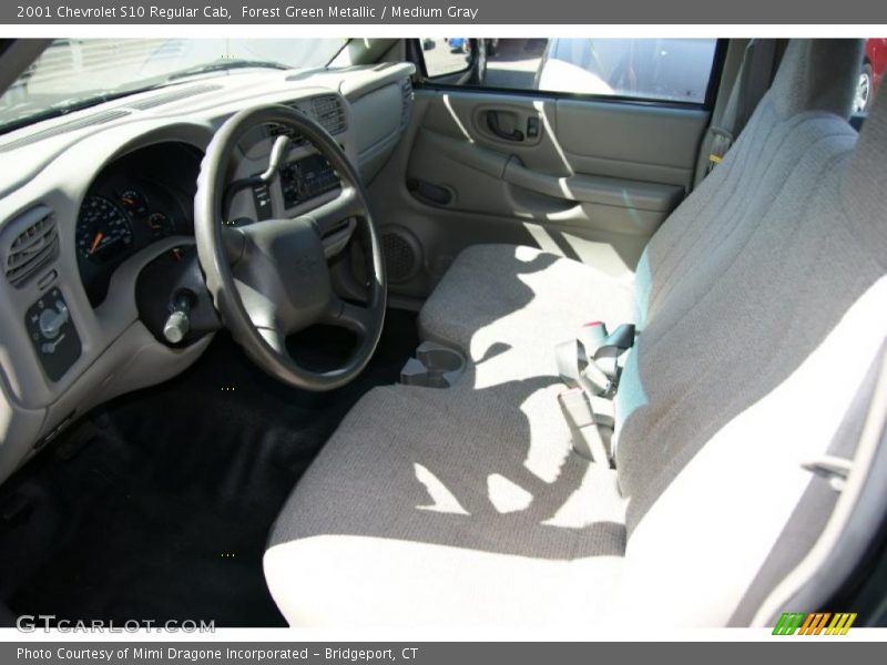 Forest Green Metallic / Medium Gray 2001 Chevrolet S10 Regular Cab