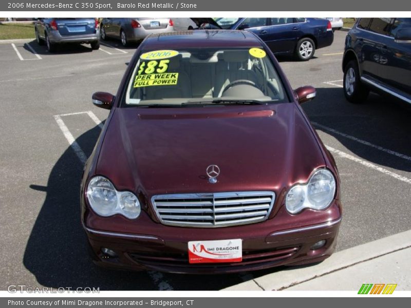 Barolo Red Metallic / Stone 2006 Mercedes-Benz C 350 Sport