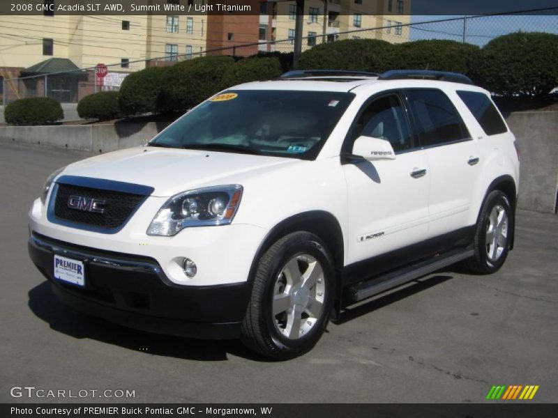 Summit White / Light Titanium 2008 GMC Acadia SLT AWD
