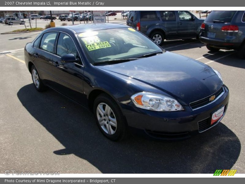 Imperial Blue Metallic / Gray 2007 Chevrolet Impala LS