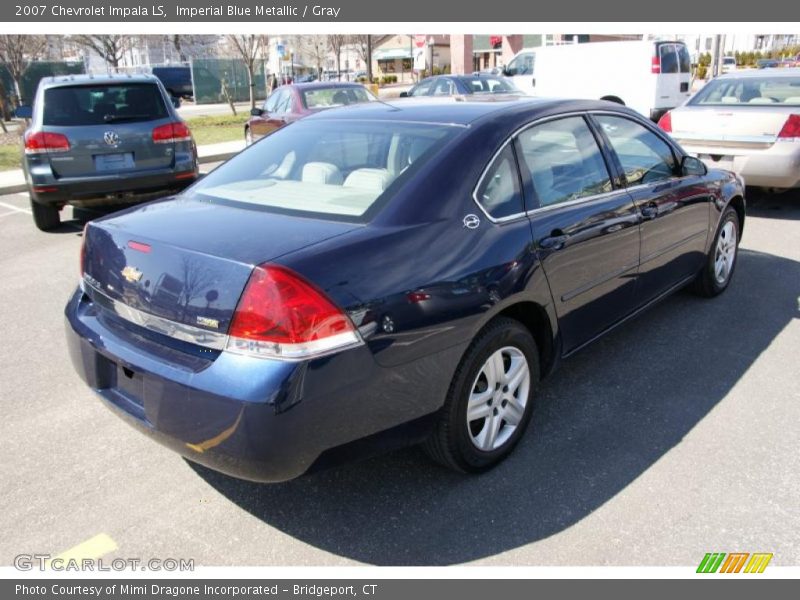 Imperial Blue Metallic / Gray 2007 Chevrolet Impala LS