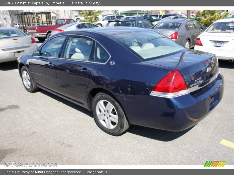 Imperial Blue Metallic / Gray 2007 Chevrolet Impala LS