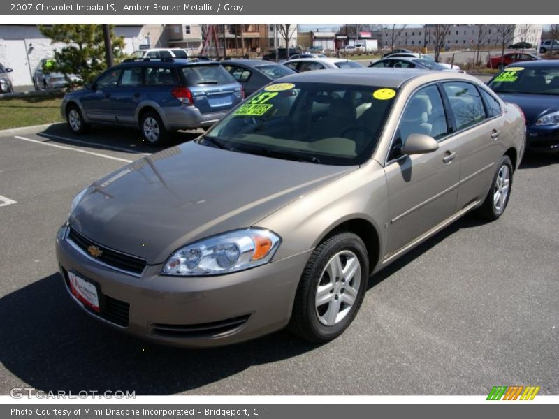 Amber Bronze Metallic / Gray 2007 Chevrolet Impala LS