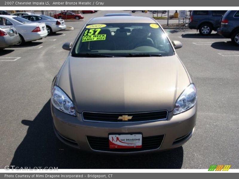 Amber Bronze Metallic / Gray 2007 Chevrolet Impala LS