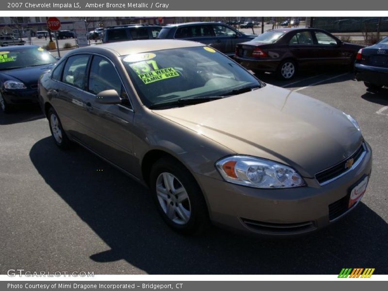 Amber Bronze Metallic / Gray 2007 Chevrolet Impala LS